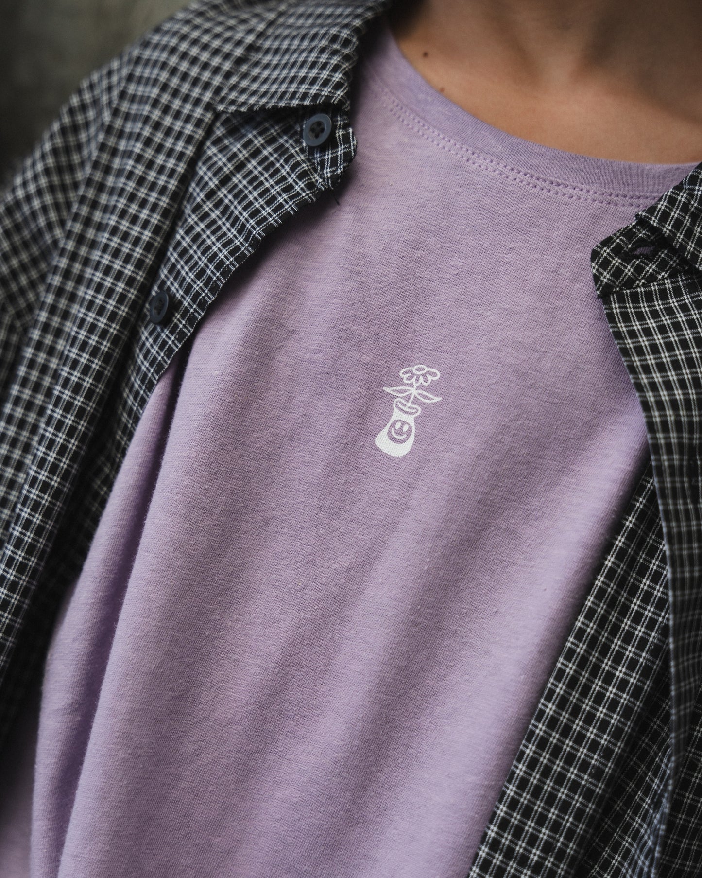 Plant-Pal Hemp Tee - Faded Purple
