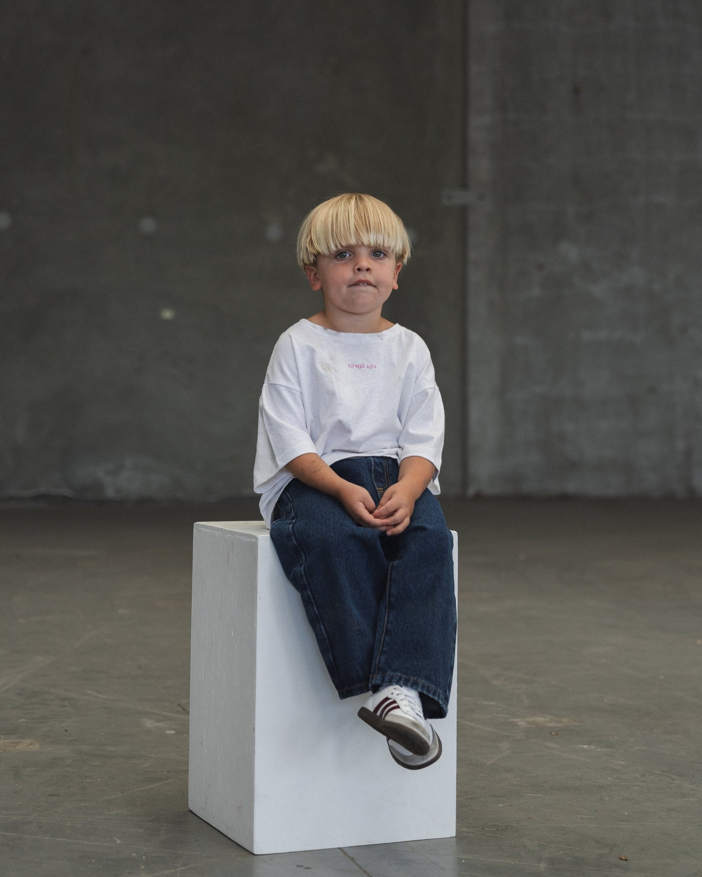 Softie Hemp Tee - White & Pink