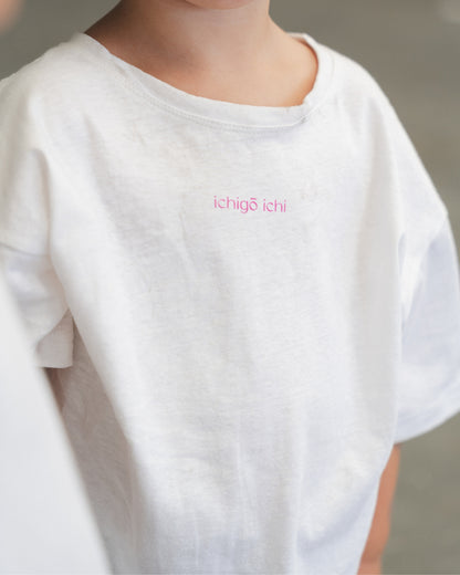 Softie Hemp Tee - White & Pink